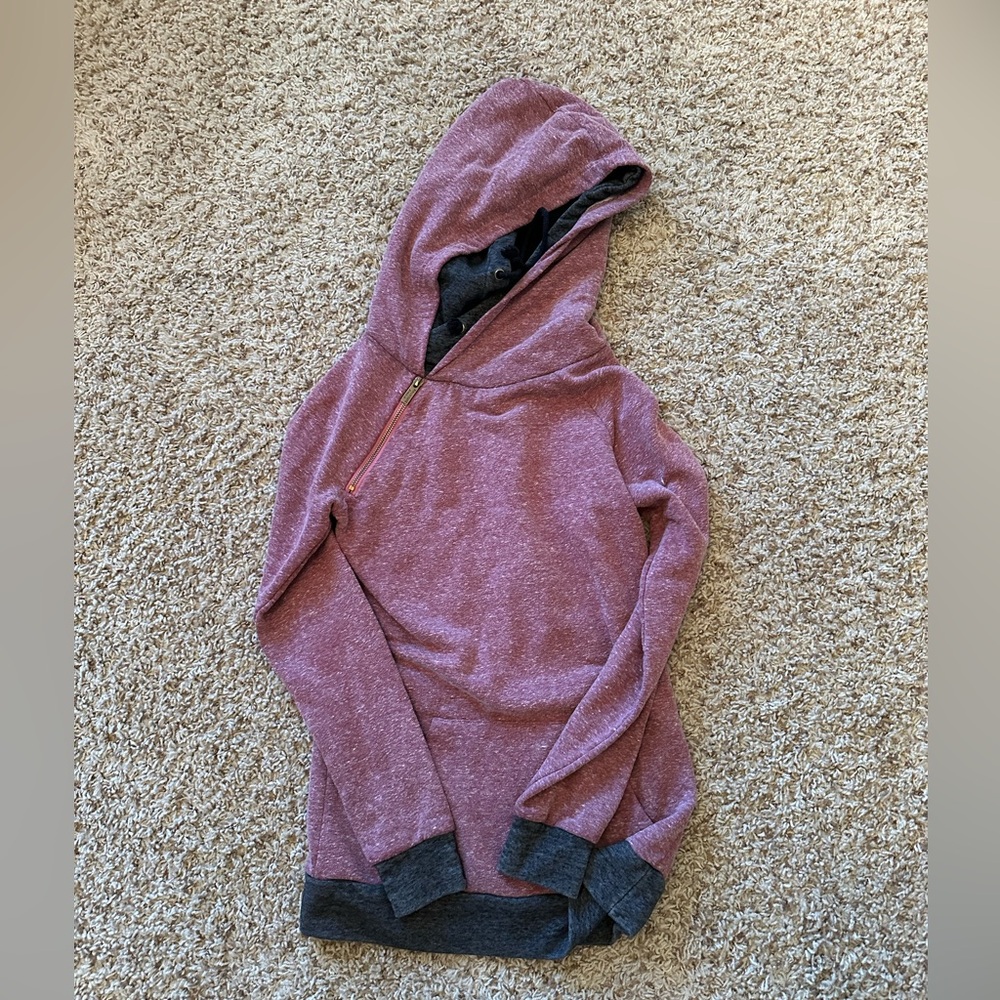 Boutique style double hood sweatshirt
